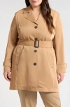 Bagatelle Belted Coat In Camel