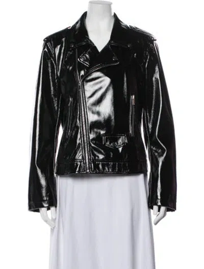 Pre-owned Bagatelle Biker Jacket In Black