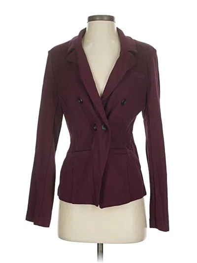 Pre-owned Bagatelle Blazer Jacket In Burgundy