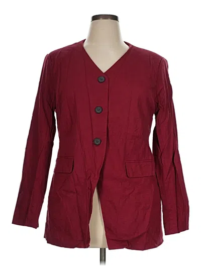 Pre-owned Bagatelle Blazer Jacket In Burgundy