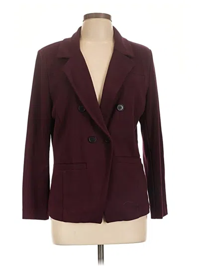 Pre-owned Bagatelle Blazer Jacket In Burgundy