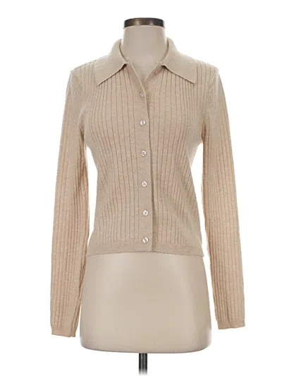 Pre-owned Bagatelle Cardigan Sweater In Tan