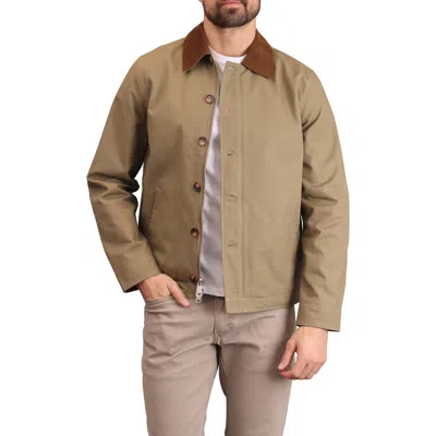 Bagatelle Classic Cotton Work Jacket In Green