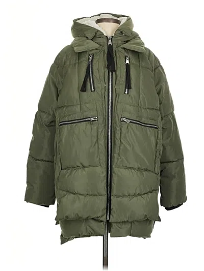 Pre-owned Bagatelle Coat In Green