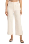 BAGATELLE BAGATELLE CROPPED COTTON TWILL PANTS