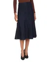 Bagatelle Denim A Line Midi Skirt In Blue