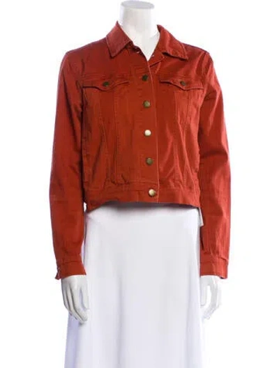 Pre-owned Bagatelle Denim Jacket In Orange