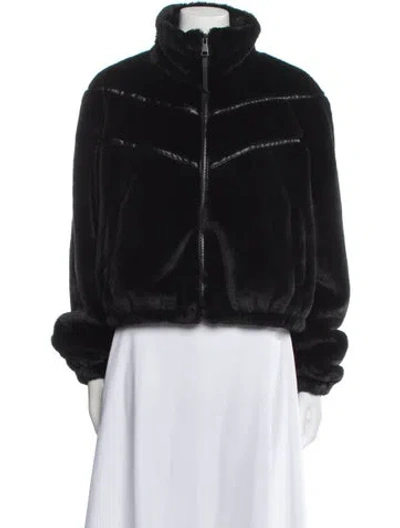 Pre-owned Bagatelle Faux Fur Faux Fur Jacket W/ Tags In Blue