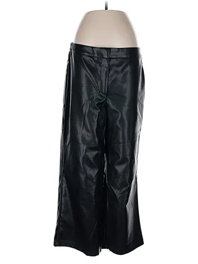 Pre-owned Bagatelle Faux Leather Pants In Black