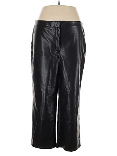 Pre-owned Bagatelle Faux Leather Pants In Black