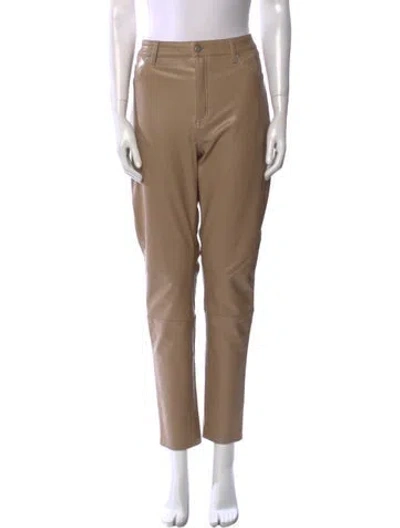 Pre-owned Bagatelle Faux Leather Skinny Leg Pants In Neutral
