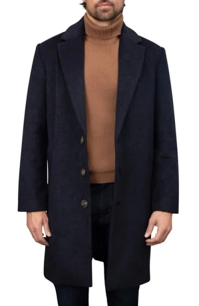 Bagatelle Felted Topcoat In Navy