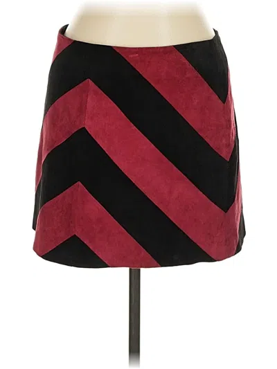 Pre-owned Bagatelle Formal Skirt In Burgundy