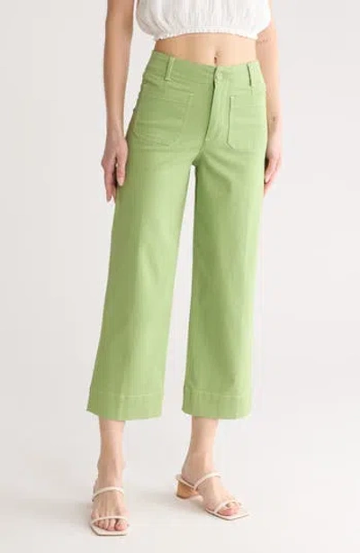 Bagatelle High Waist Wide Leg Crop Pants In Tendril