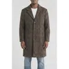 Bagatelle Houndstooth Topcoat In Brown