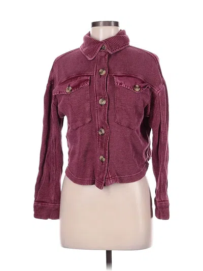 Pre-owned Bagatelle Jacket In Burgundy