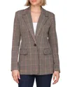 Bagatelle Tailored One-button Blazer In Brown