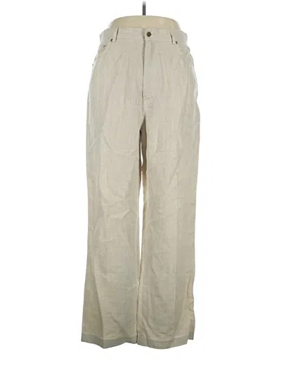 Pre-owned Bagatelle Linen Pants In Tan