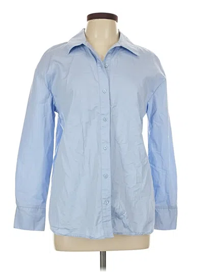 Pre-owned Bagatelle Long Sleeve Button Down Shirt In Blue