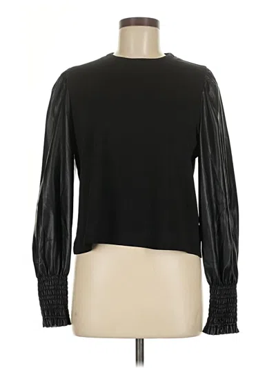 Pre-owned Bagatelle Long Sleeve Top Black Turtleneck Tops