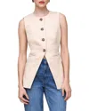 Bagatelle Longline Vest In Wheat