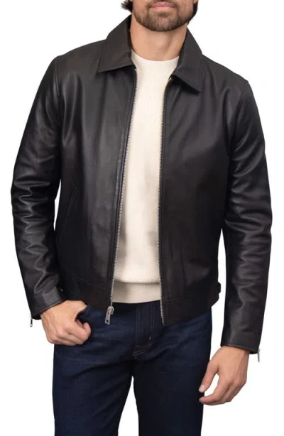 BAGATELLE BAGATELLE NAPPA LEATHER ZIP JACKET 