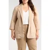 Bagatelle Open Front Jacket In Taupe