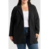 Bagatelle Open Front Topper Jacket In Black