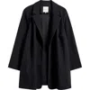 Bagatelle Open Front Topper Jacket In Black