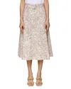 Bagatelle Paisley Midi Skirt In Bone Paisley