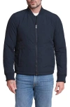 Bagatelle Quilted Bomber Jacket In Blue