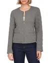 Bagatelle Quilted Jacket In Gray