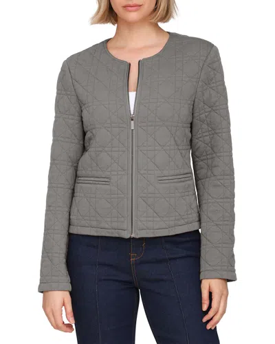 Bagatelle Quilted Jacket In Gray