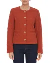 Bagatelle Quilted Jacket In Red