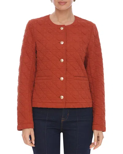 Bagatelle Quilted Jacket In Red