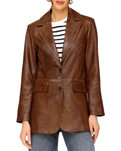 Bagatelle Relaxed Jacket In Brown