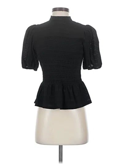 Pre-owned Bagatelle Short Sleeve Top Black Sweetheart Neckline Tops