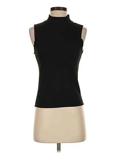 Pre-owned Bagatelle Sleeveless Top Black Turtleneck Tops