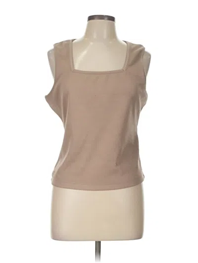 Pre-owned Bagatelle Tank Top Tan Strapless Neckline Tops