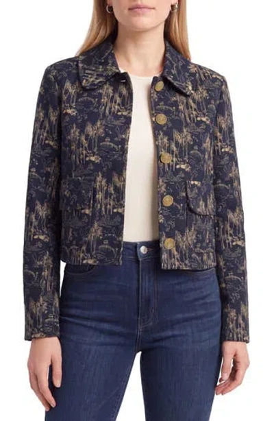 Bagatelle Toile Cropped Jacket In Multi