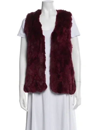 Pre-owned Bagatelle Vest In Burgundy