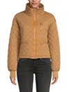 BAGATELLE WOMEN'S QUILTED CROP JACKET