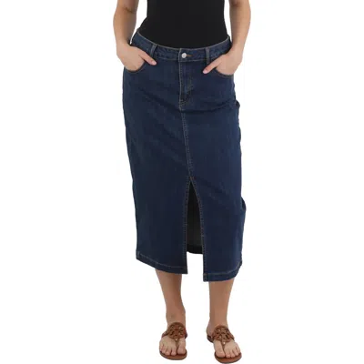 Bagatelle Womens Slit Denim Denim Skirt