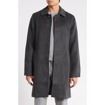 Bagatelle Wool Blend Button Front Coat In Black