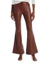 Bagatelle.city Pork Chop Faux Leather Cropped Pants In Brown In Brown