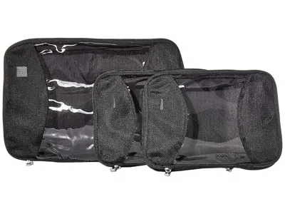 Baggallini 2 Medium / 1 Large Compression Cubes Handbags Black: One Size In Gray