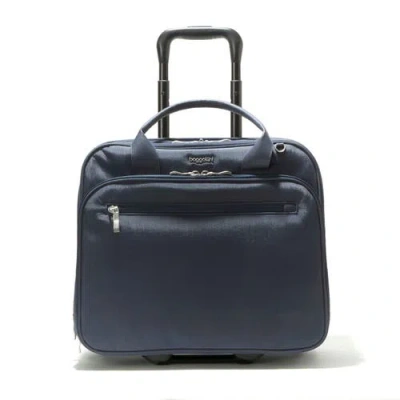 Baggallini 2 Wheel Tote Carry On Roller Luggage In French Navy