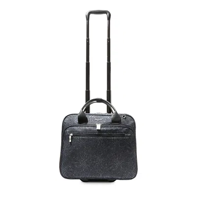 Baggallini 2 Wheel Tote In Midnight Blossom Print