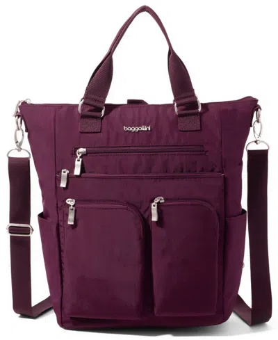 Baggallini 3-in-1 Convertible Backpack Tote In Purple