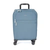 Baggallini 4 Wheel Carry-on Suitcase In Cornflower Twill